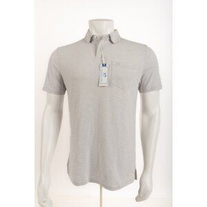 Southern Tide Mens Sun Farer Polo Shirt Top Size S Seagull Gray Striped NWT